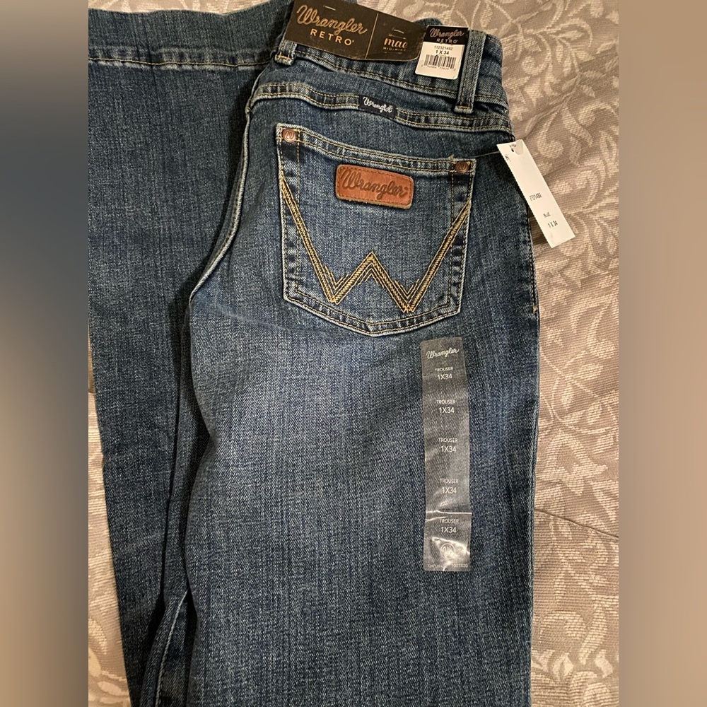 NEW Retro wrangler trousers 1x34